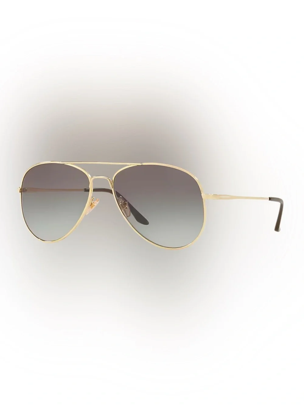 Aviator Sunglasses Sunglass Hut Gold Frame, Grey Gradient Lenses, Unisex